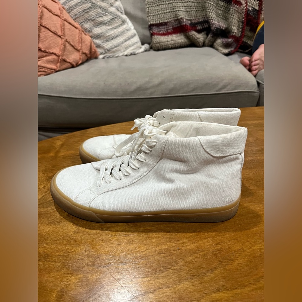 Madewell white high top sneakers